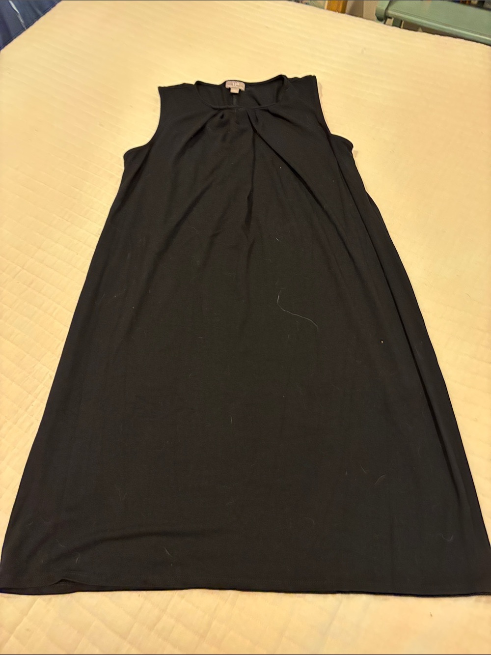 J. Jill Black Sleeveless A-Line Shift Dress